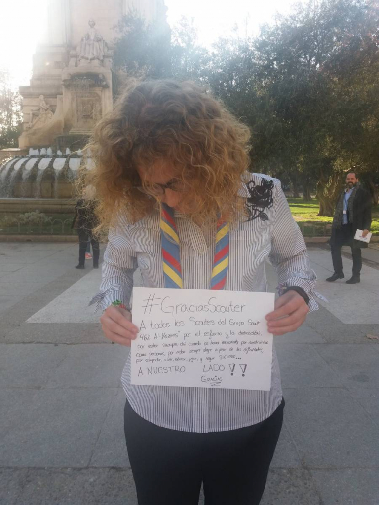 Gracias por enseñarnos a construir un mundo mejor · Scouts de España