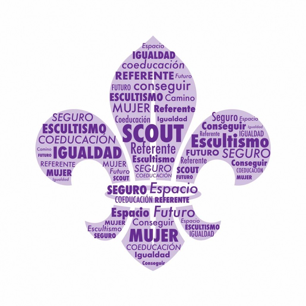 La flor de lis por la igualdad de género · Scouts de España