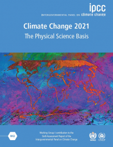 Portada del Sexto Informe de Evaluación del IPCC