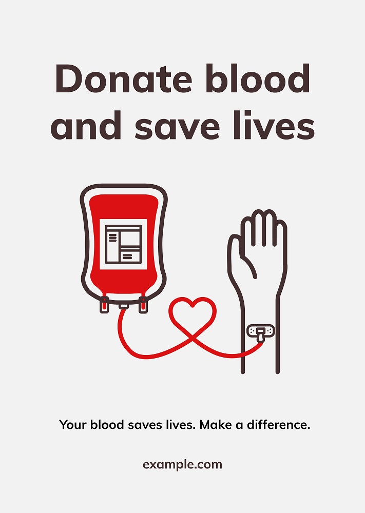 Cartel donación sangre