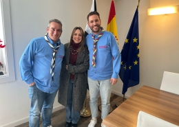 Adrián y Jesús con Consejera Cultura Ceuta