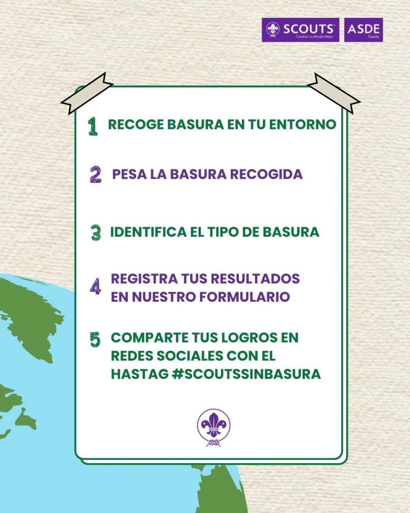 Infografía Scouts sin basura