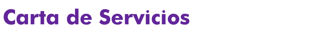 Titulo Carta de Servicios